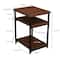 Household Essentials Jamestown 2-Shelf End Table